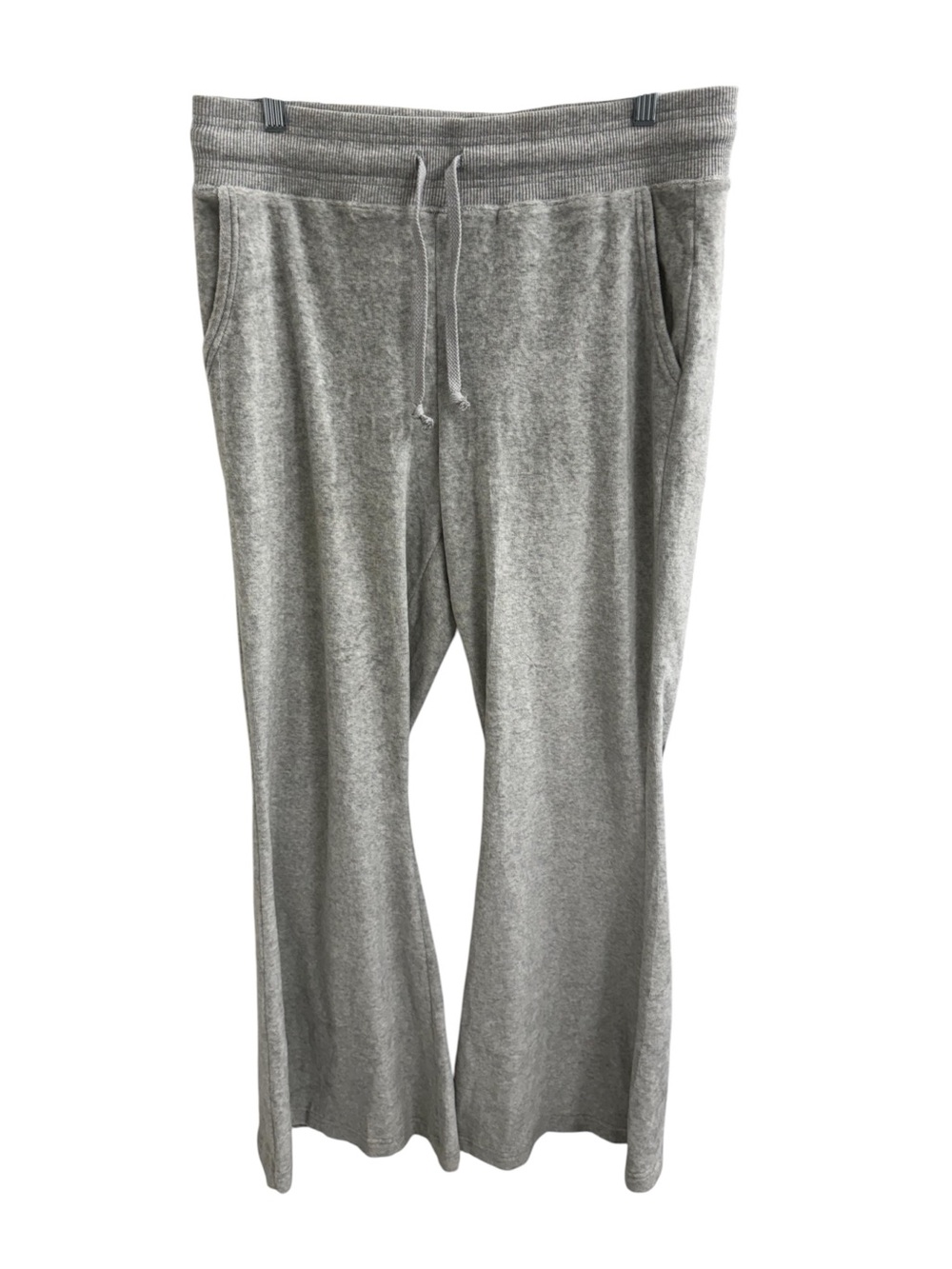 aerie Light Gray Drawstring Flare Lounge Pants Women’s Size L
